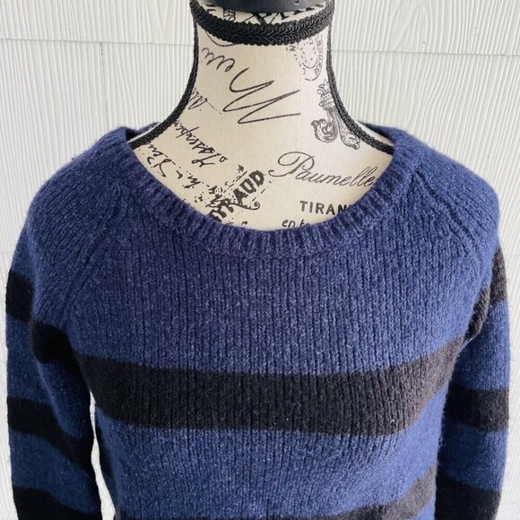 Vince Pullover Sweater Striped Cashmere Silk Blend - Women Size Small (j6) - Picture 2 of 10